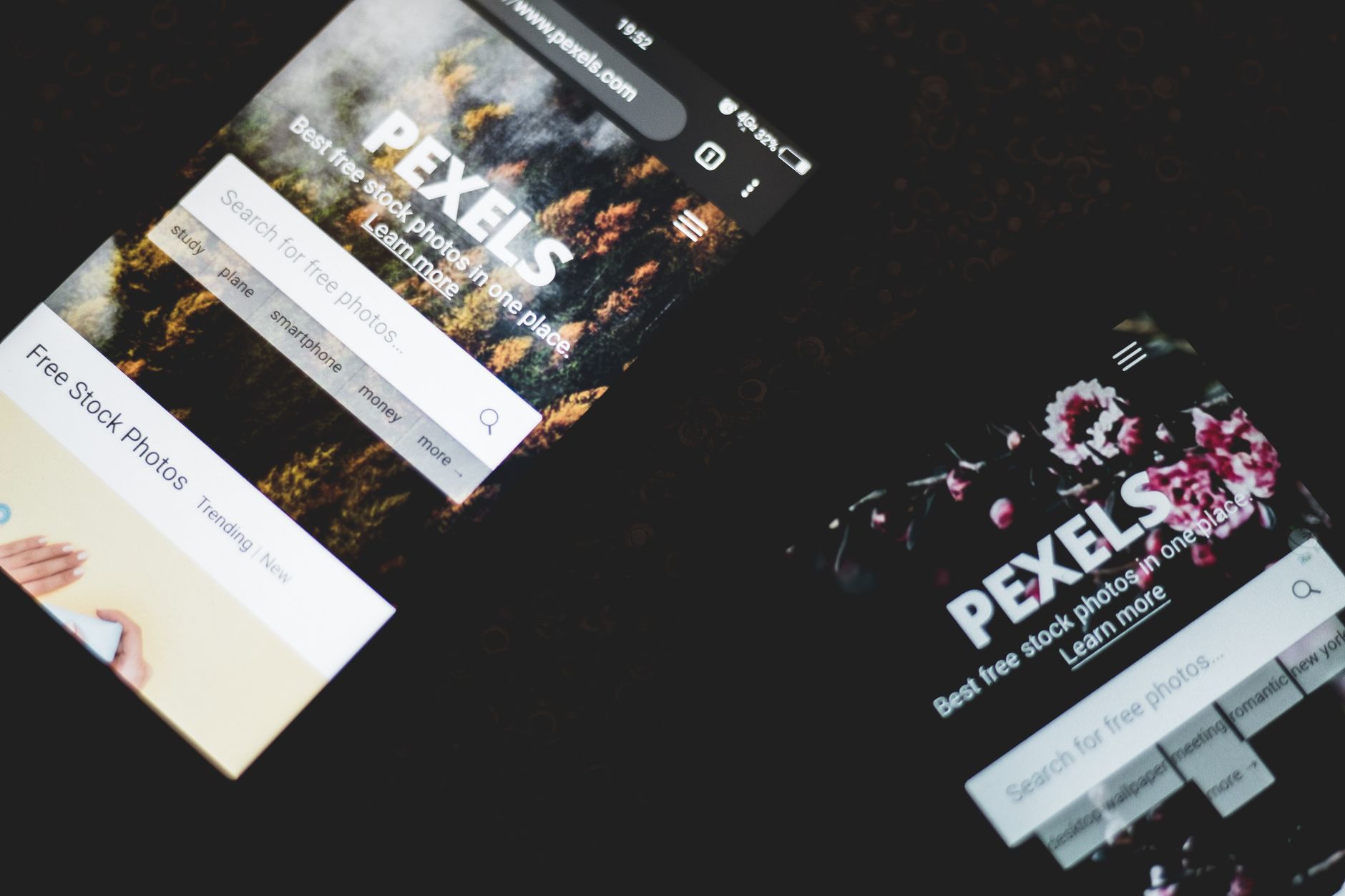 Person browsing a fast-loading website on a smartphone