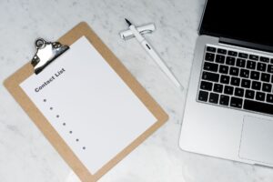 Small business owner receiving enquiry through website contact page