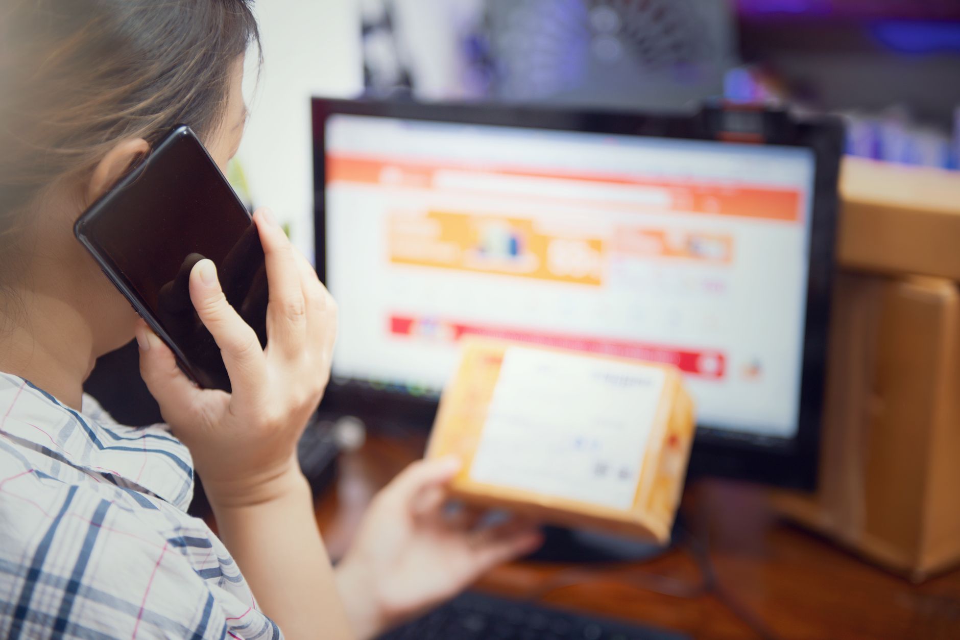 Business owner collecting Google Business Profile reviews