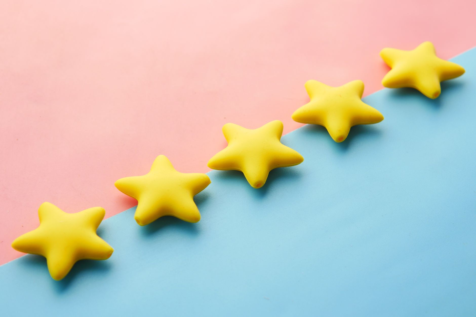 Customer leaving five star Google review for local business